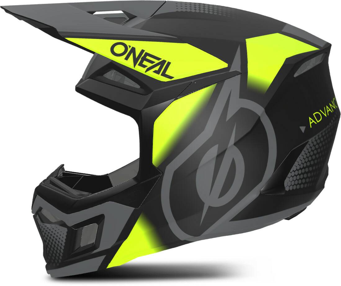 O'Neal 3SRS MX Helmet V24 volkswagen O'Neal 3SRS MX Helmet V24Vision Black/Neon Yellow/Grey