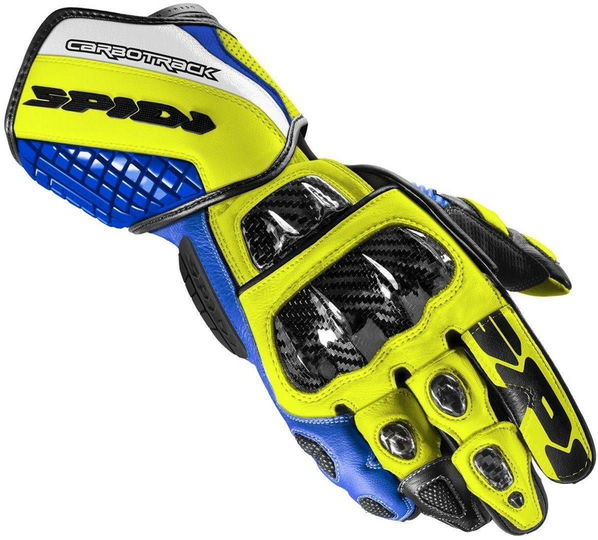 volkswagen Spidi Carbo Track EvoBlue/Yellow Guanti moto