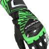 volkswagen Macna GT perforierte Motorrad Gloves black/green Guanti moto