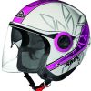 volkswagen SMK Cooper Essence Open Face Helmet White/Lila Caschi moto