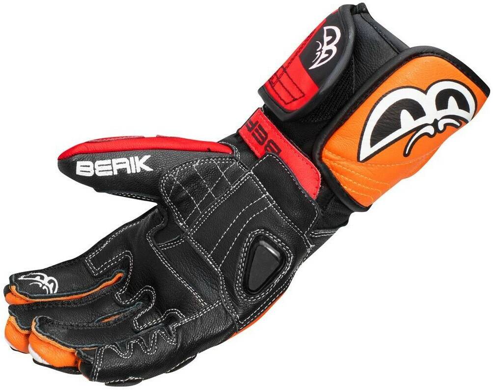 Guanti moto volkswagen Berik Track Pro black/orange