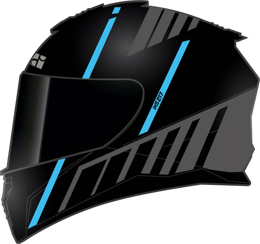 volkswagen IXS IXS217 2.0 FUll Face Helmetblack matt/light blue IXS IXS217 2.0 FUll Face Helmet